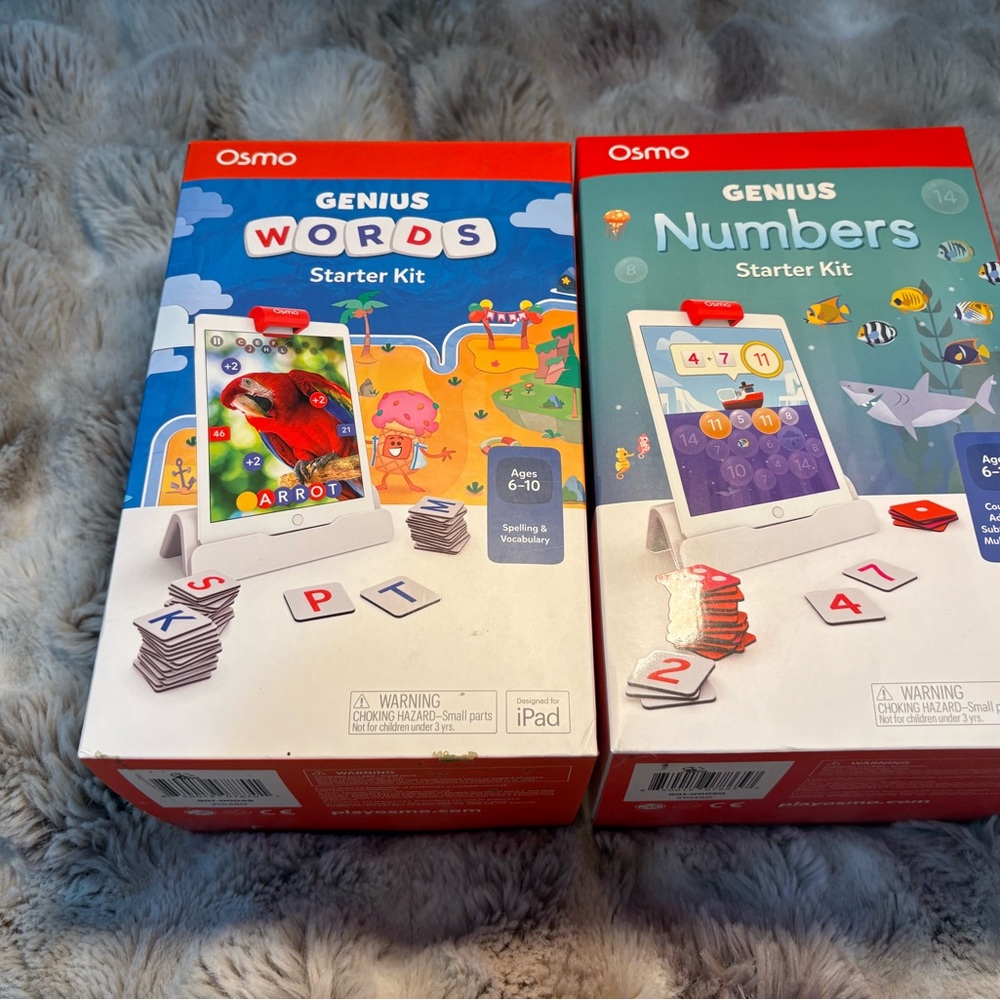 Osmo Genius Starter Kit for Kids - Vibrant Red and Blue